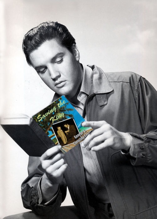 The King reading our book Saving the King