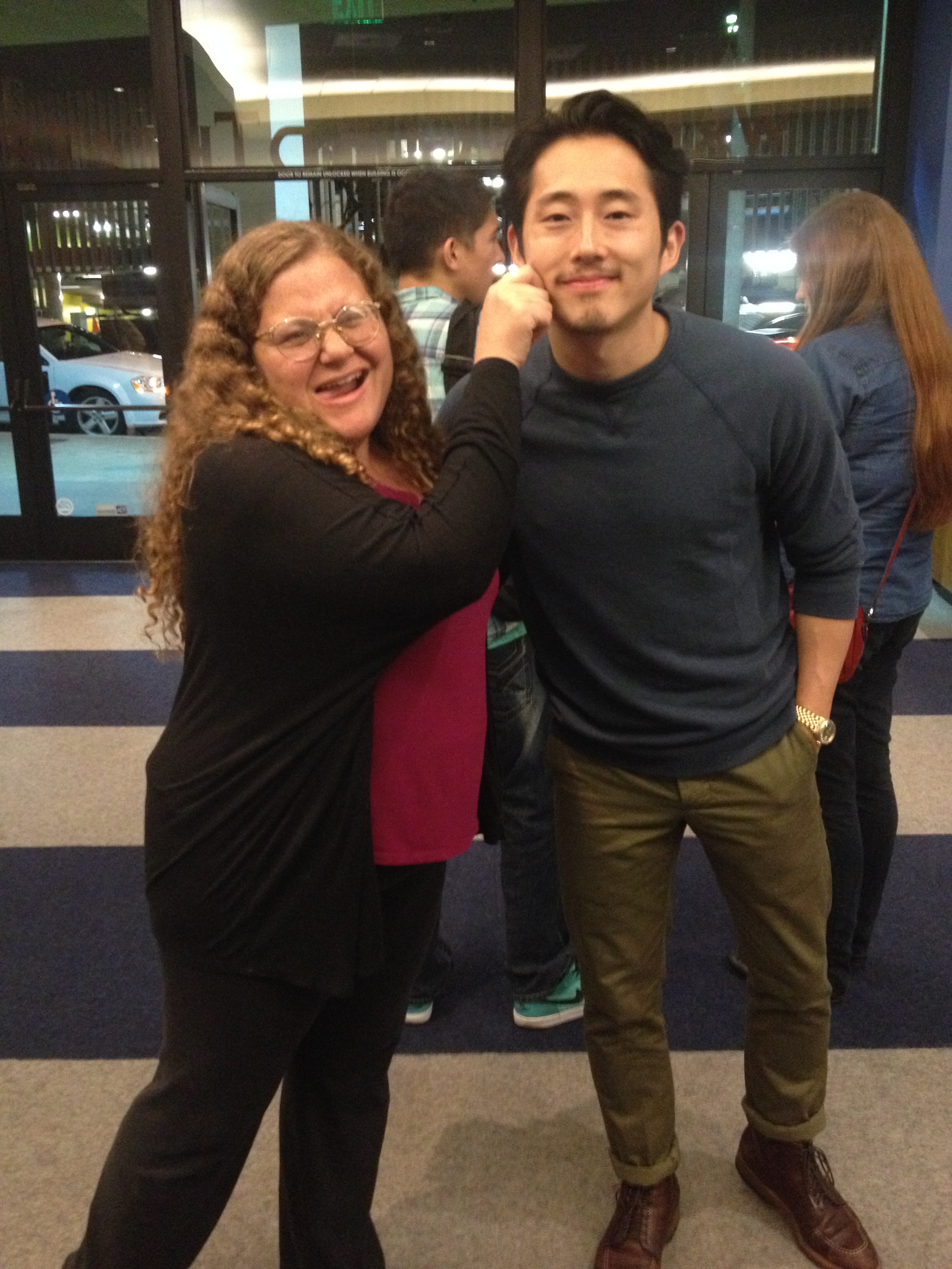 Pinching Steven Yeun