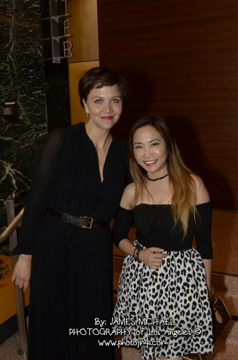 Tracy McNulty and lead actress Maggie Gyllenhaal at the Sundance TV The Honorable Woman Event 2015
