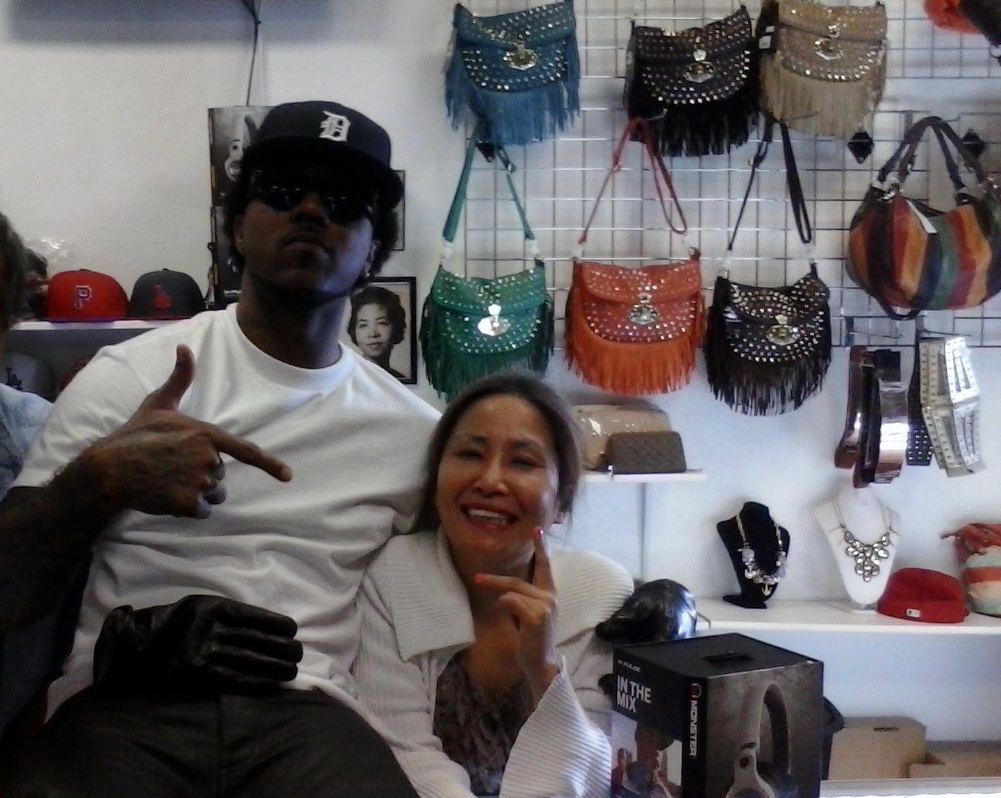 Still of Tracy Mcnulty and Rapper Problem for Shake Something Music Video Cali Swag District