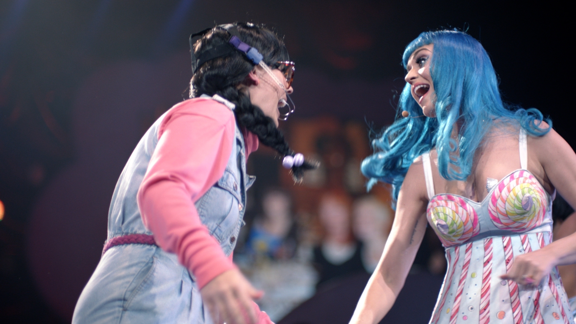 Still of Katy Perry and Angela Hudson in Katy Perry: Part of Me (2012)