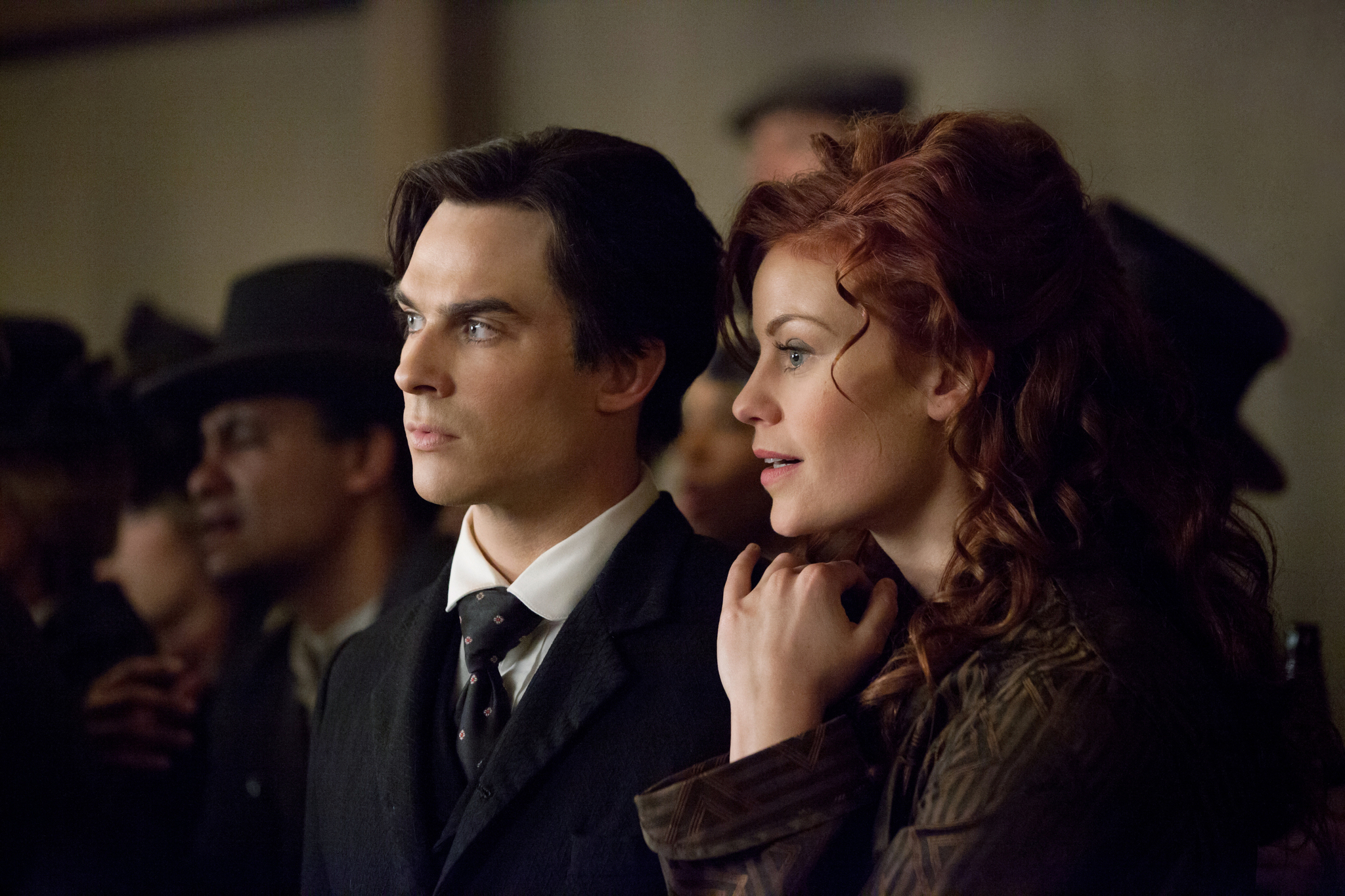 Still of Ian Somerhalder and Cassidy Freeman in Vampyro dienorasciai (2009)