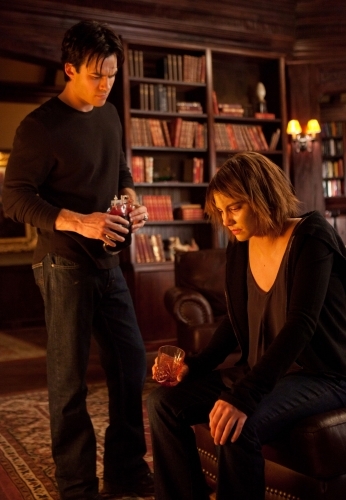 Still of Ian Somerhalder and Lauren Cohan in Vampyro dienorasciai (2009)