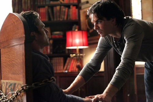 Still of Ian Somerhalder and Taylor Kinney in Vampyro dienorasciai (2009)