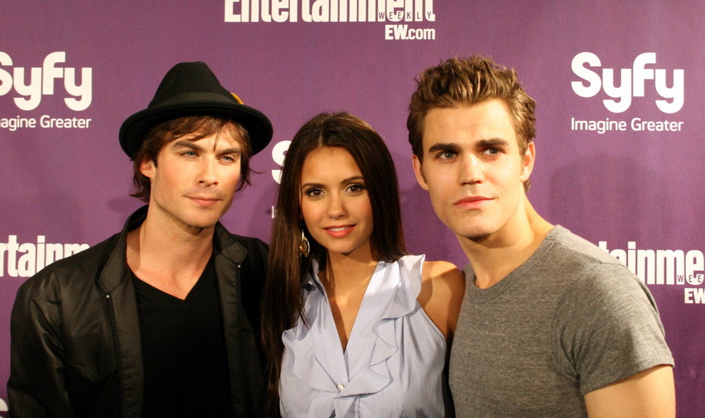 Ian Somerhalder, Paul Wesley and Nina Dobrev