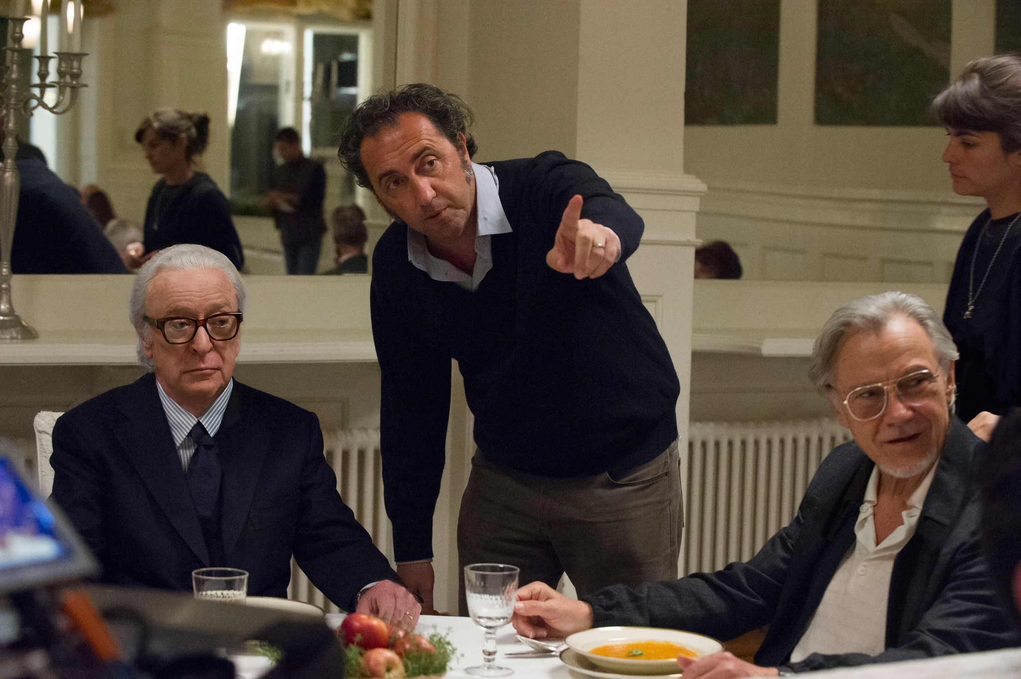 Harvey Keitel, Michael Caine and Paolo Sorrentino in Jaunyste (2015)