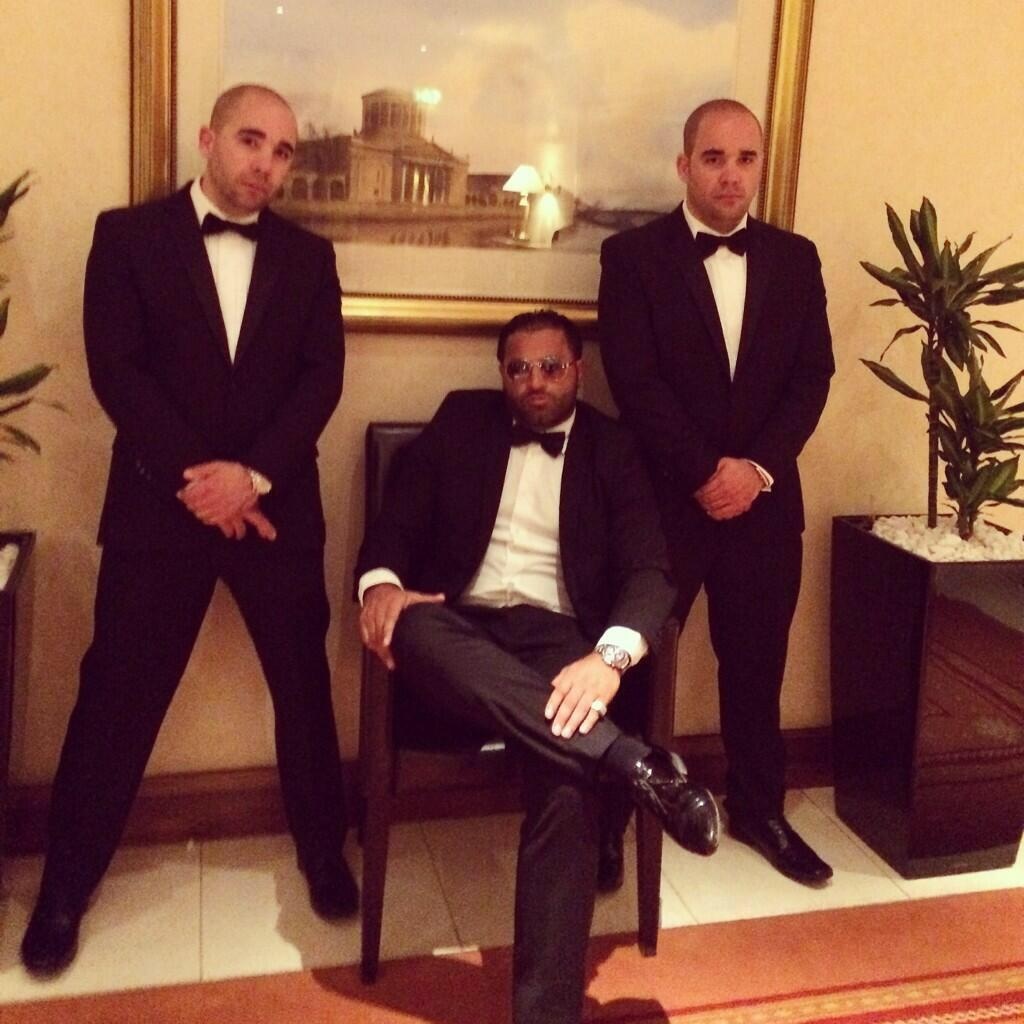 Gerald Royston Horler, Thaer Al-Shayei and Rhys Horler Photo Shoot at London Hall of Fame Event (2014)