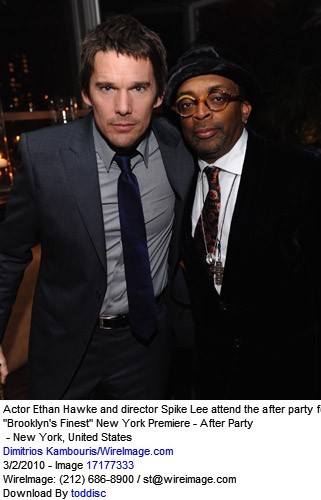 Ethan Hawke and Spike Lee at event of Brooklyn's Finest (2009)