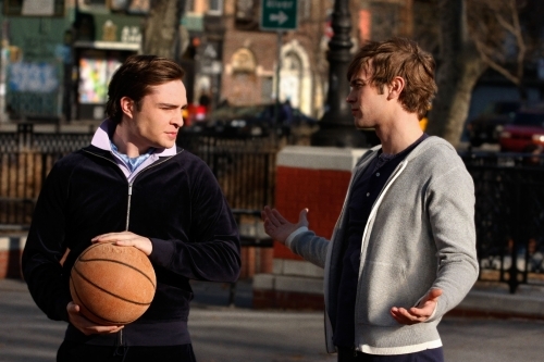 Still of Chace Crawford and Ed Westwick in Liezuvautoja (2007)