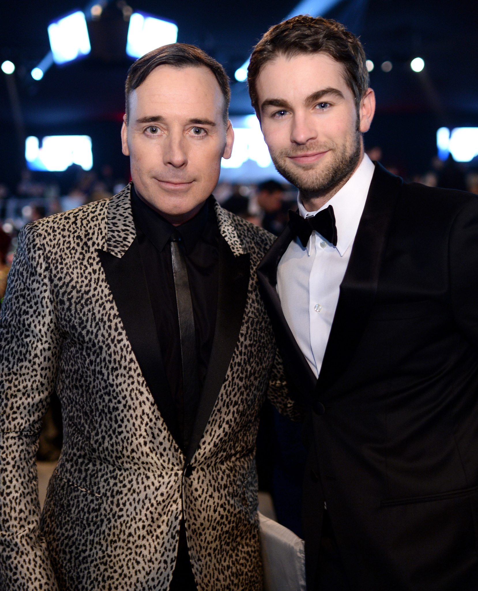 David Furnish and Chace Crawford