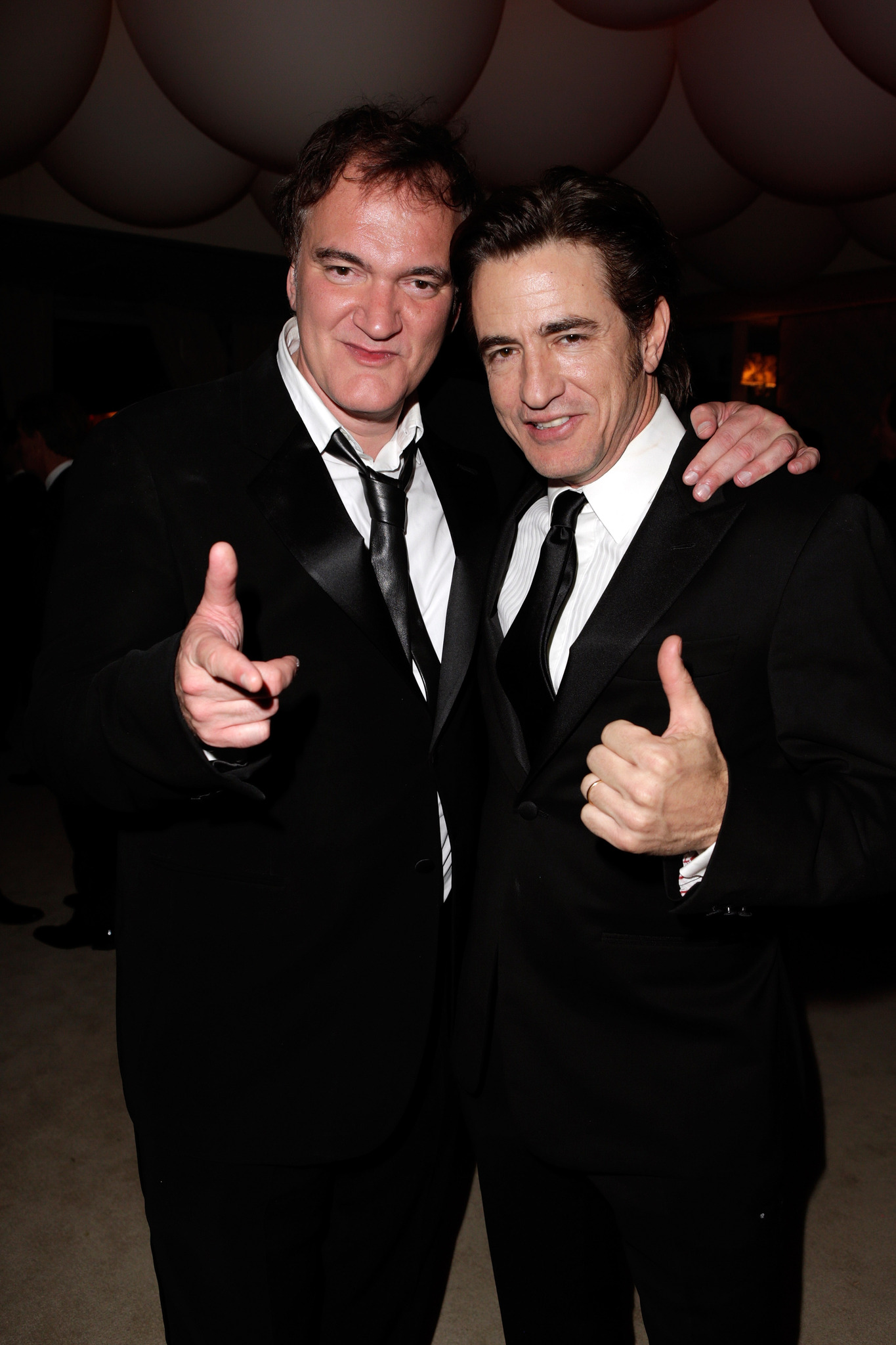 Quentin Tarantino and Dermot Mulroney