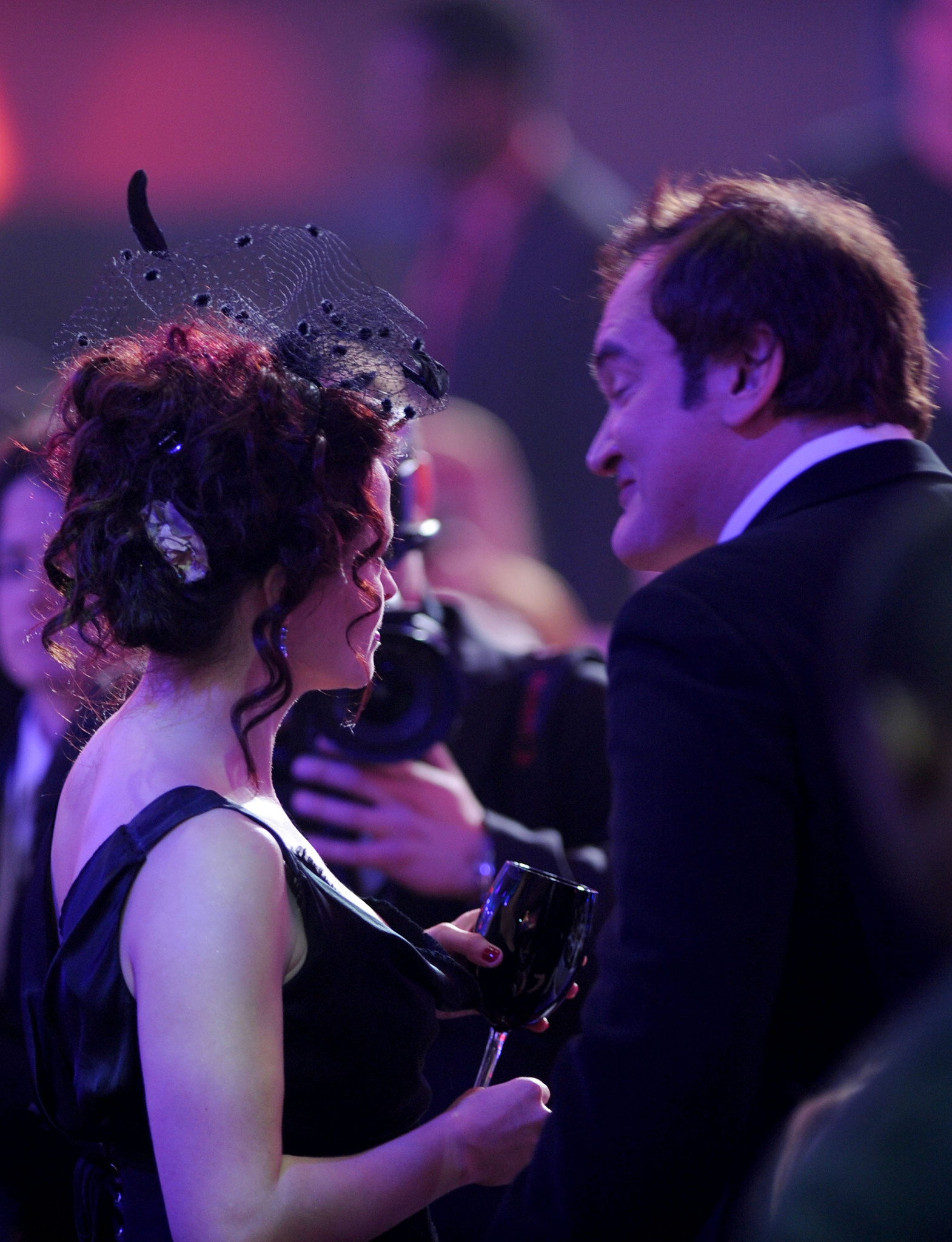 Quentin Tarantino and Helena Bonham Carter