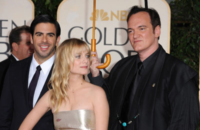 Quentin Tarantino, Mélanie Laurent and Eli Roth