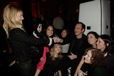 Quentin Tarantino and Mélanie Laurent at event of Negarbingi sunsnukiai (2009)