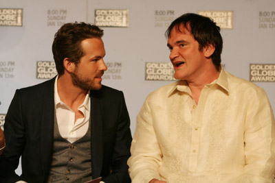 Quentin Tarantino and Ryan Reynolds