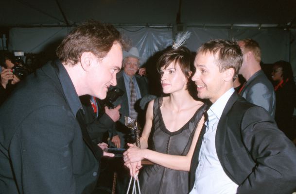 Quentin Tarantino, Chad Lowe and Hilary Swank