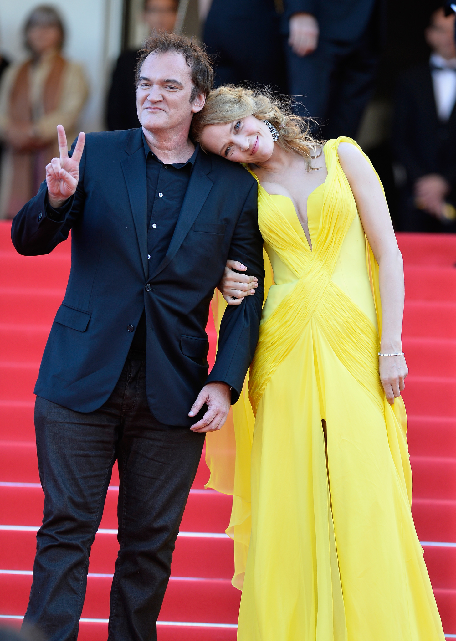 Quentin Tarantino and Uma Thurman attend the 