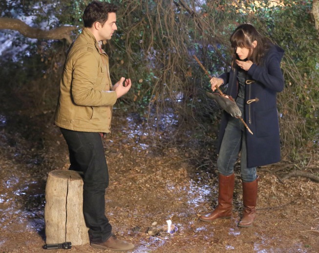 Still of Zooey Deschanel and Jake Johnson in New Girl (2011)