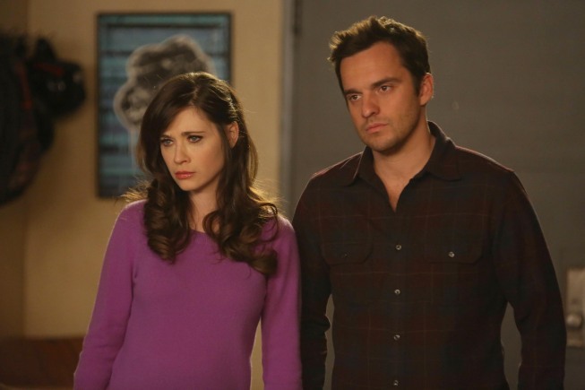 Still of Zooey Deschanel and Jake Johnson in New Girl (2011)