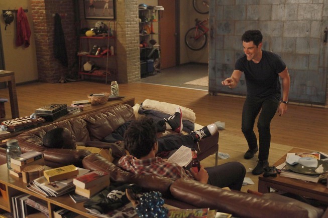 Still of Max Greenfield and Jake Johnson in New Girl (2011)