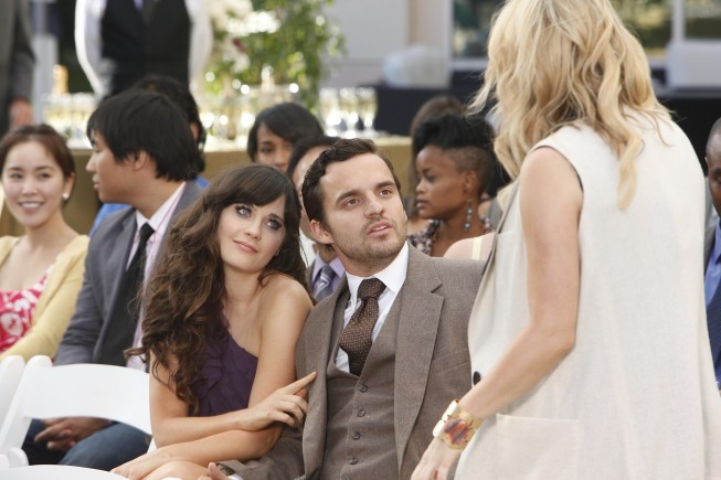 Still of Zooey Deschanel and Jake Johnson in New Girl (2011)