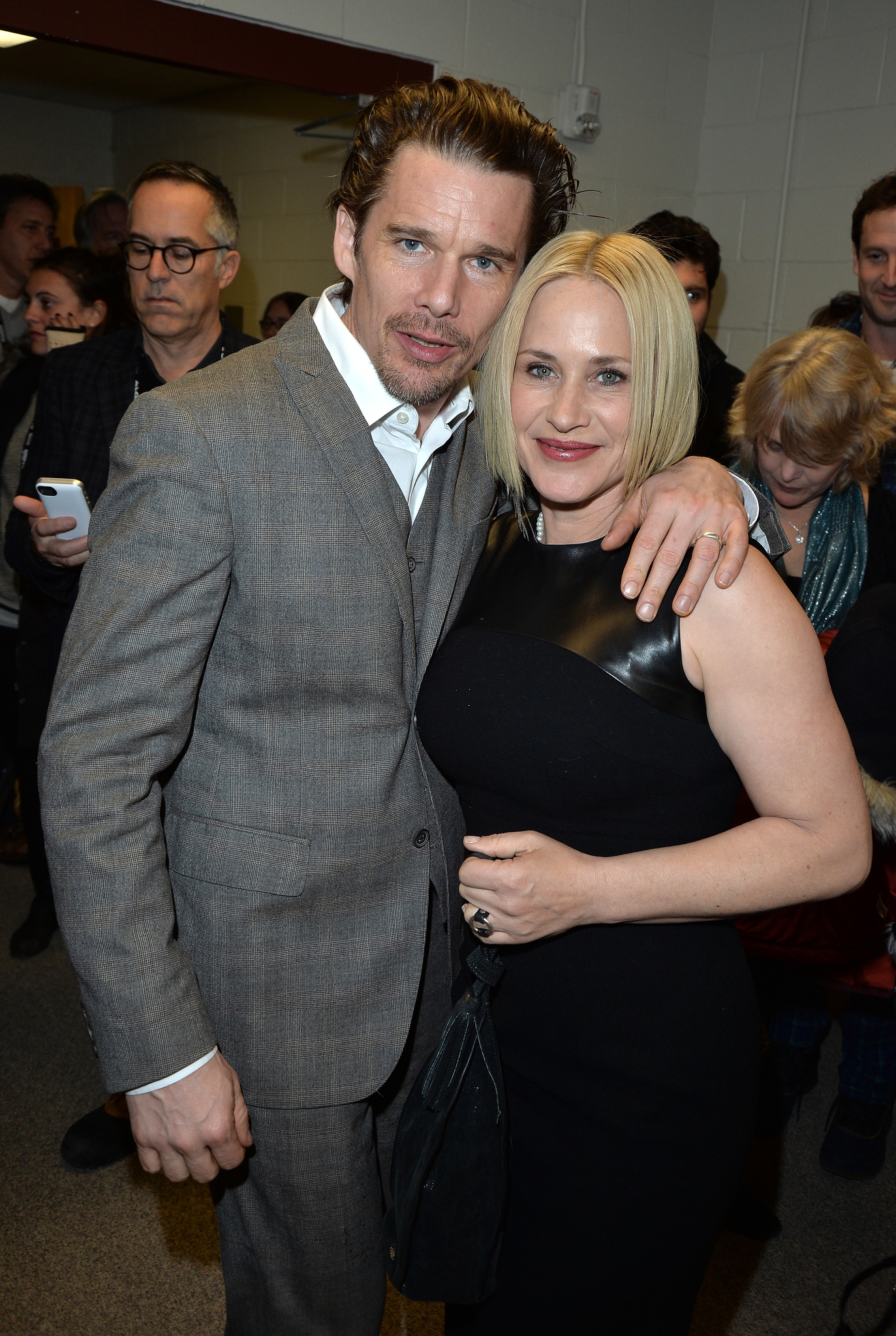 Patricia Arquette and Ethan Hawke at event of Vaikyste (2014)