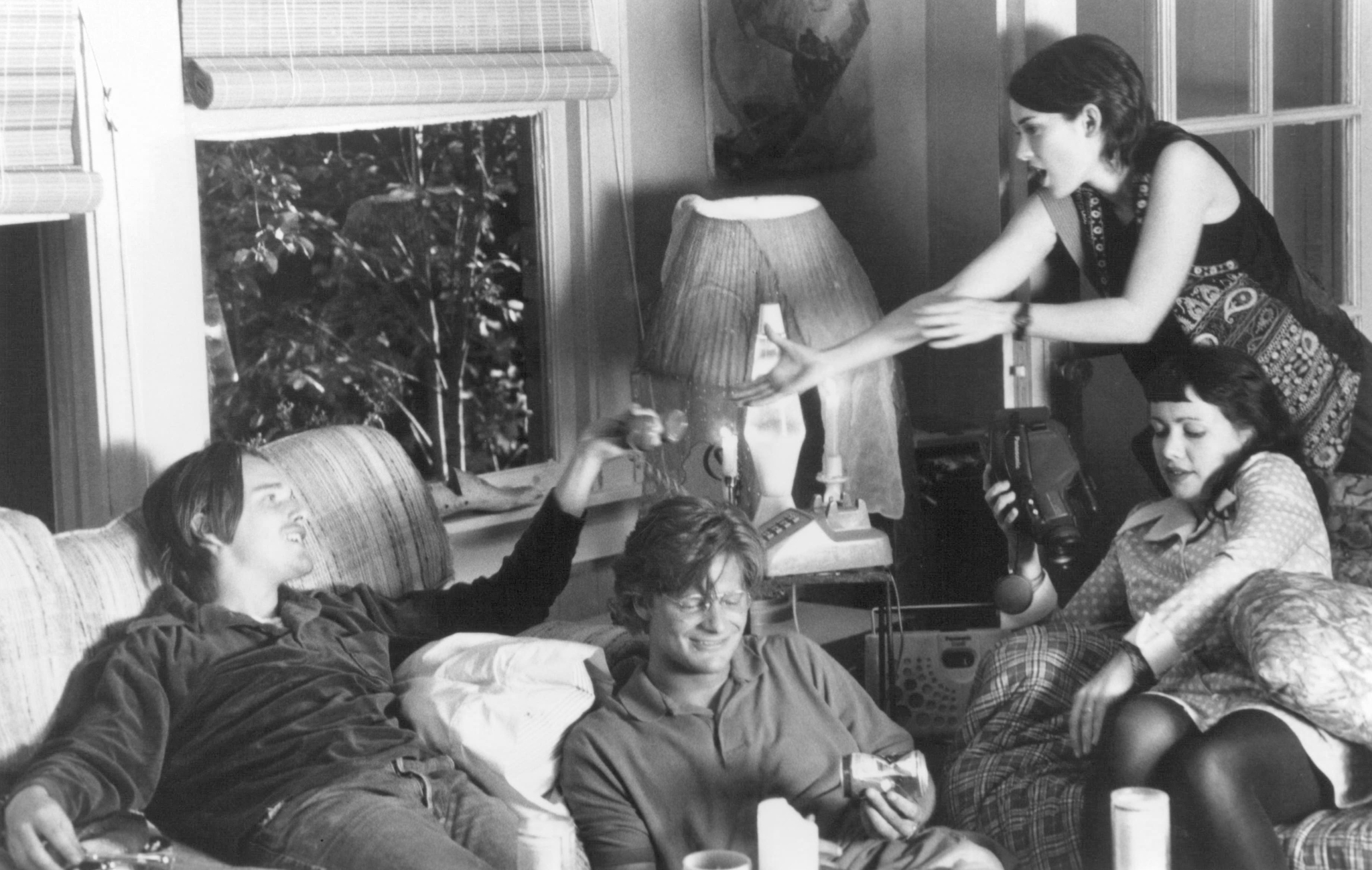 Still of Ethan Hawke, Winona Ryder, Janeane Garofalo and Steve Zahn in Reality Bites (1994)