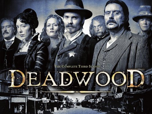 Still of Brad Dourif, Powers Boothe, Paula Malcomson, Ian McShane, Timothy Olyphant, Molly Parker and Robin Weigert in Deadwood (2004)