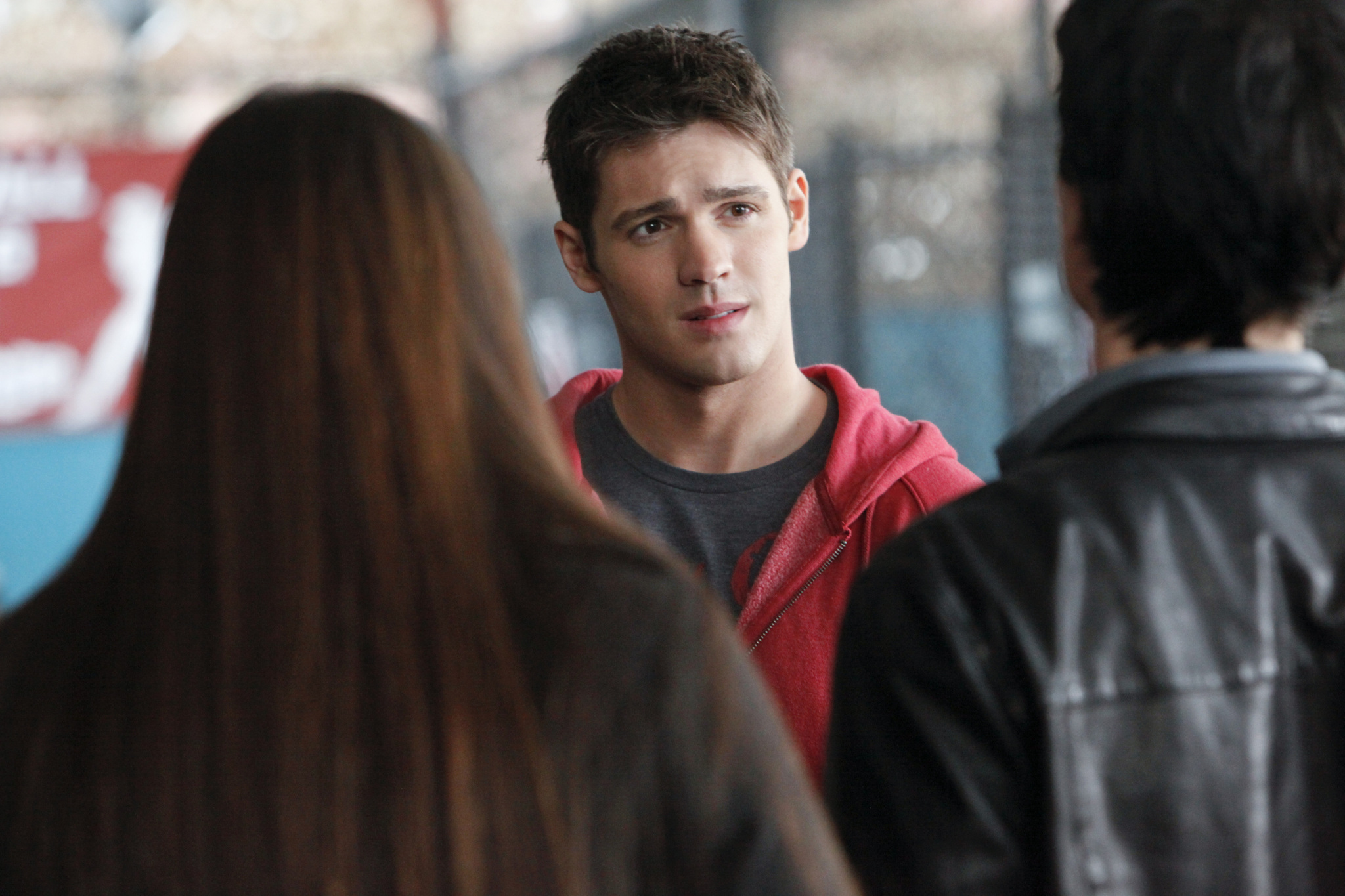 Still of Ian Somerhalder, Steven R. McQueen and Nina Dobrev in Vampyro dienorasciai (2009)