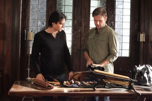 Still of Matthew Davis and Ian Somerhalder in Vampyro dienorasciai (2009)