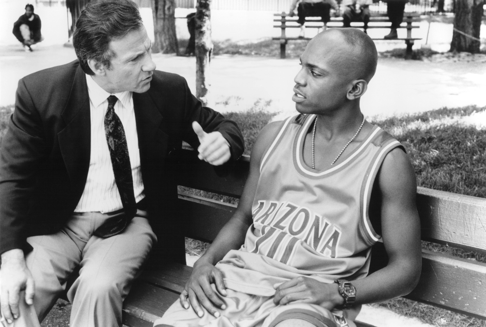 Still of Harvey Keitel and Mekhi Phifer in Clockers (1995)