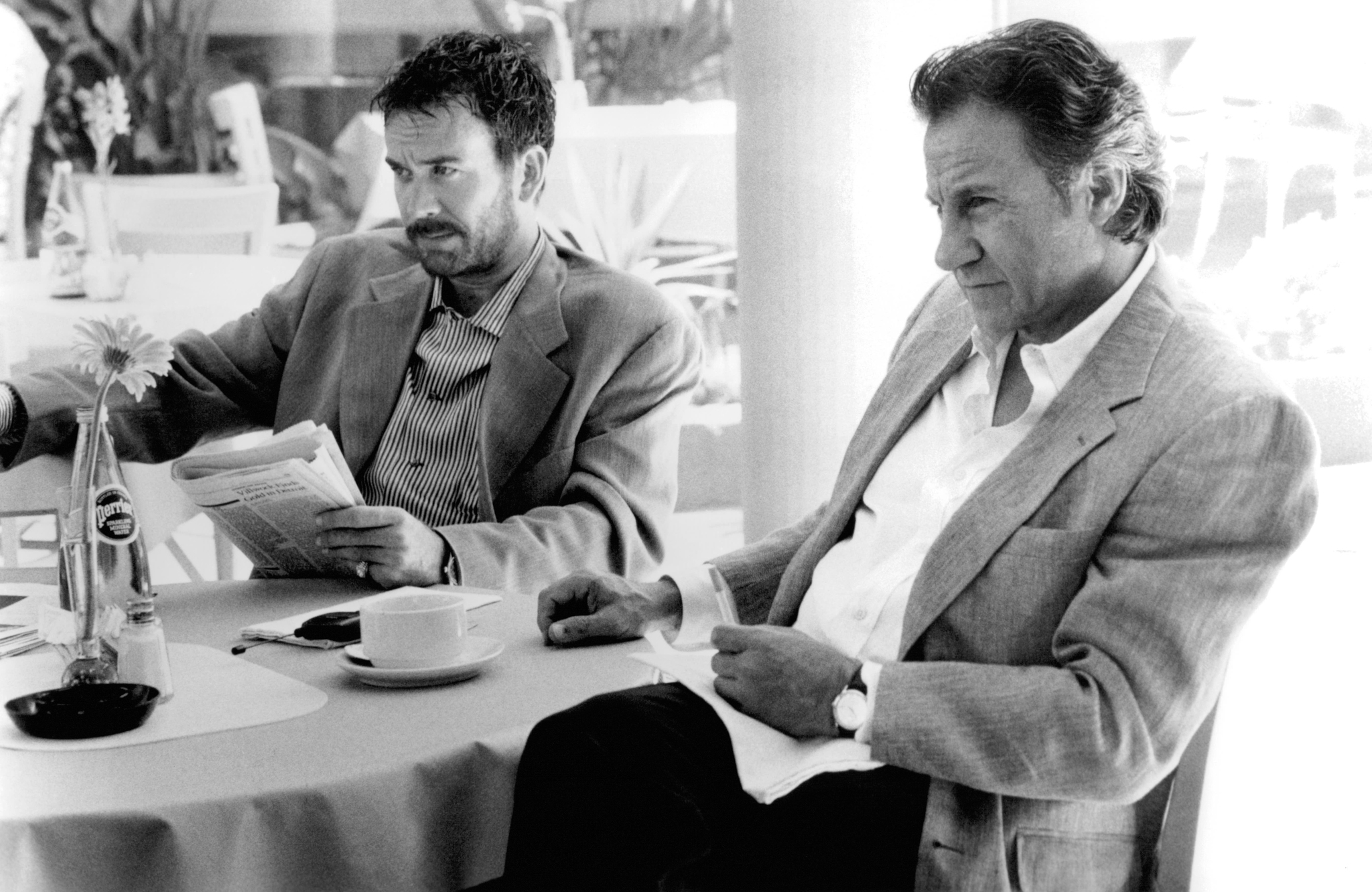 Still of Harvey Keitel and Timothy Hutton in City of Industry (1997)