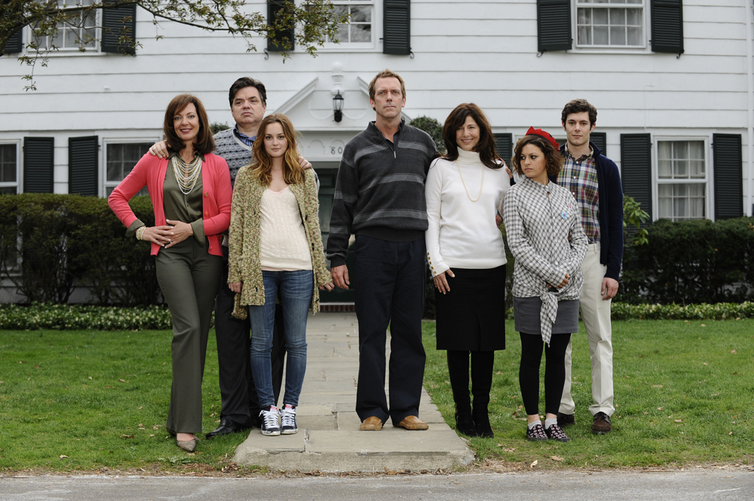 Still of Catherine Keener, Oliver Platt, Allison Janney, Adam Brody, Hugh Laurie, Alia Shawkat and Leighton Meester in The Oranges (2011)