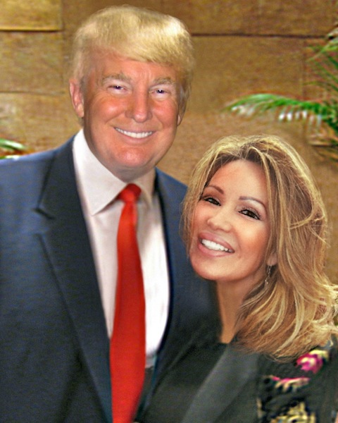 Dr. Lisa Christiansen with Mr. Donald Trump