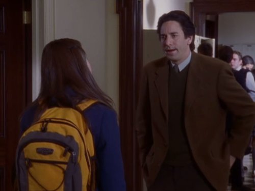Still of Alexis Bledel and Scott Cohen in Gilmore Girls (2000)