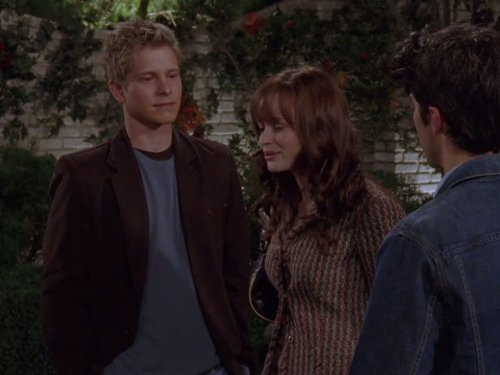 Still of Alexis Bledel, Matt Czuchry and Milo Ventimiglia in Gilmore Girls (2000)