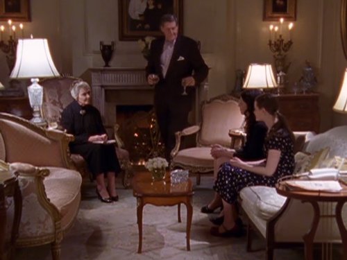 Still of Edward Herrmann, Marion Ross, Alexis Bledel and Lauren Graham in Gilmore Girls (2000)
