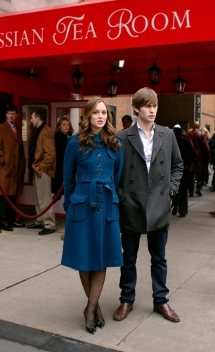 Still of Leighton Meester and Chace Crawford in Liezuvautoja (2007)