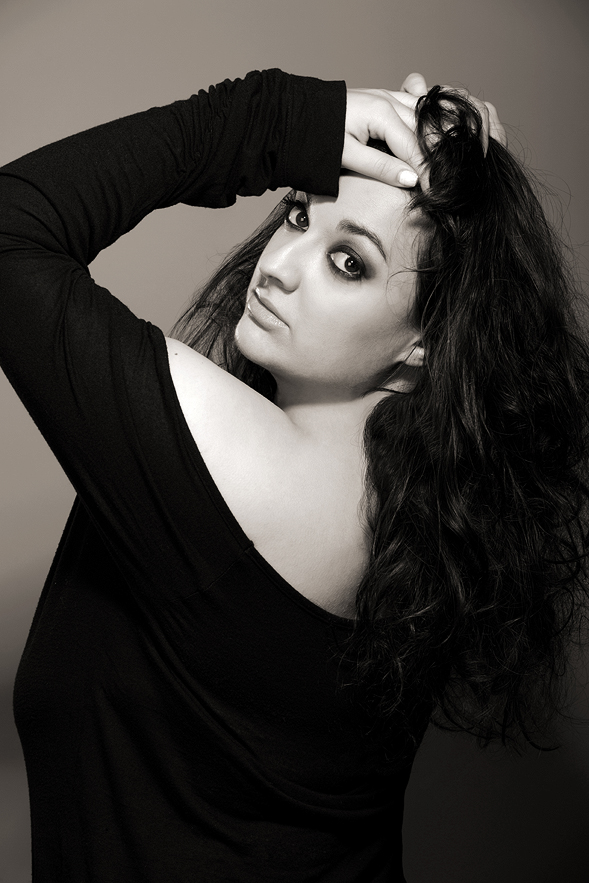 Black and White glam professional image