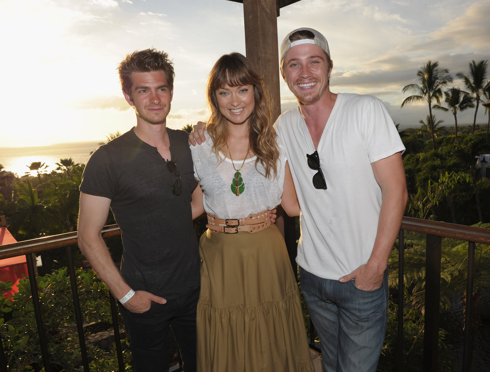 Olivia Wilde, Garrett Hedlund and Andrew Garfield