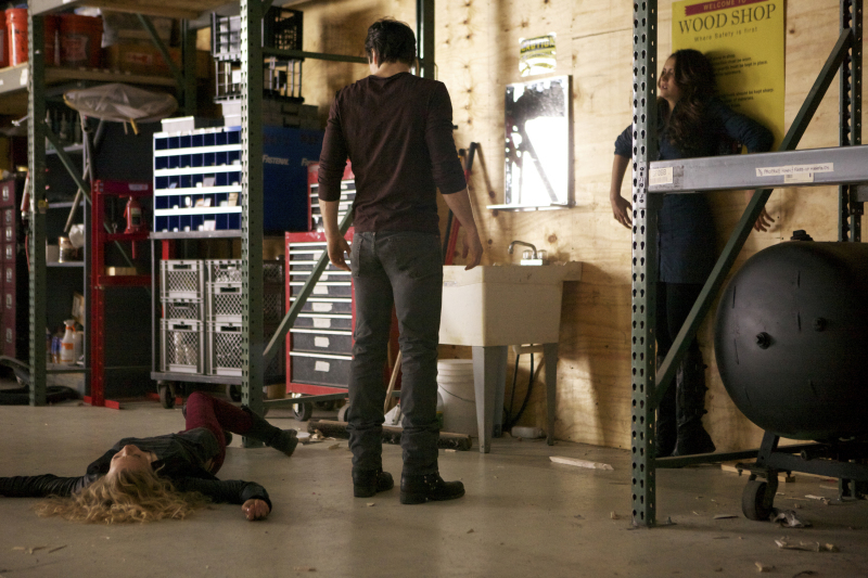 Still of Ian Somerhalder, Nina Dobrev and Penelope Mitchell in Vampyro dienorasciai (2009)