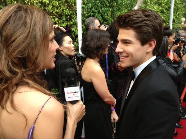 Michael Grant on the red carpet