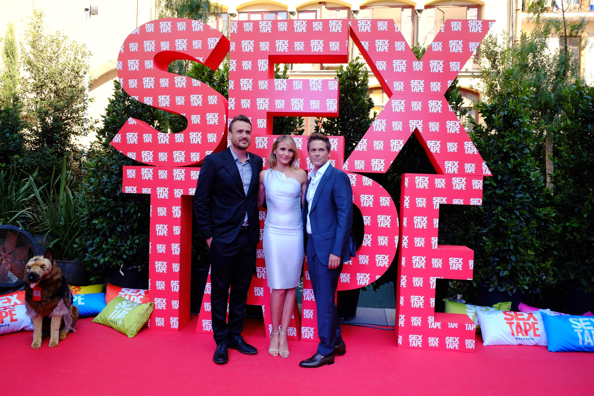 Cameron Diaz, Rob Lowe and Jason Segel at event of Sex Tape (2014)