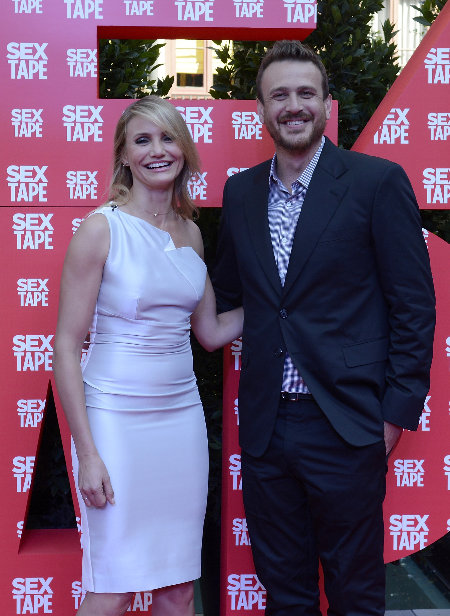 Cameron Diaz and Jason Segel at event of Sex Tape (2014)