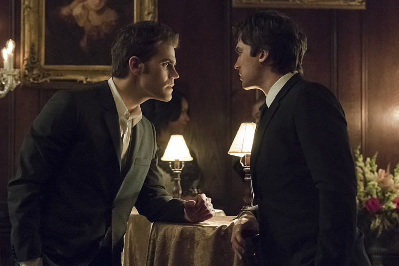 Still of Ian Somerhalder and Paul Wesley in Vampyro dienorasciai (2009)