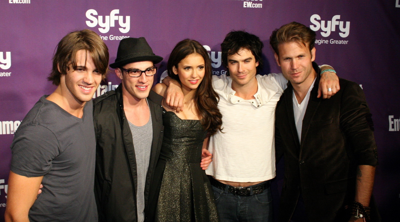 Matthew Davis, Ian Somerhalder, Michael Trevino, Steven R. McQueen and Nina Dobrev