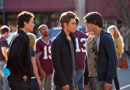 Still of Ian Somerhalder, Paul Wesley and Steven R. McQueen in Vampyro dienorasciai (2009)