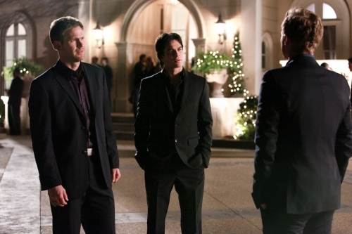 Still of Matthew Davis, Ian Somerhalder and David Anders in Vampyro dienorasciai (2009)