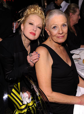 Vanessa Redgrave and Cyndi Lauper