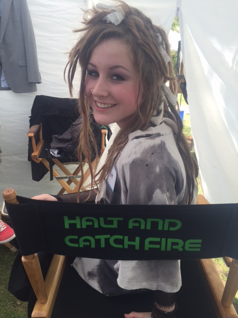 On set of Halt and Catch Fire